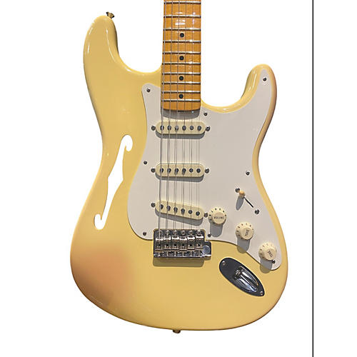 Fender Used Fender Eric Johnson Thinline Stratocaster Cream Hollow Body Electric Guitar Cream