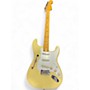 Used Fender Eric Johnson Thinline Stratocaster Vintage White Hollow Body Electric Guitar Vintage White