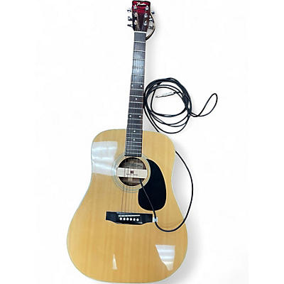 Used Fender F-35 Natural Acoustic Electric Guitar