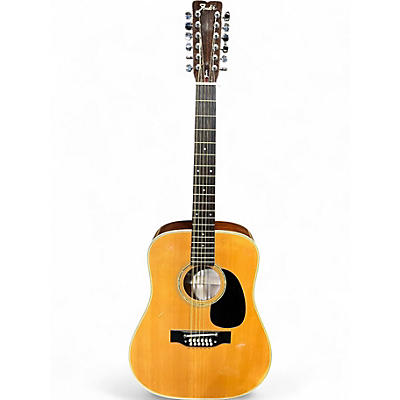 Used Fender F-55-12 Natural 12 String Acoustic Guitar