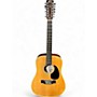 Used Fender F-55-12 Natural 12 String Acoustic Guitar Natural