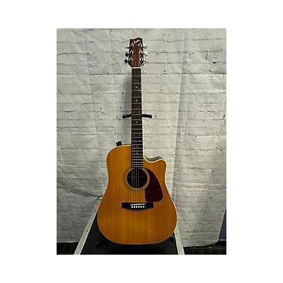 Fender Used Fender F230C Vintage Natural Acoustic Electric Guitar