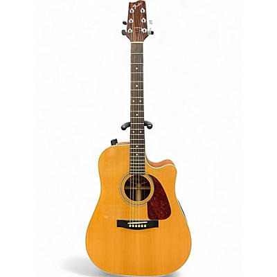 Used Fender F230CE Natural Acoustic Electric Guitar