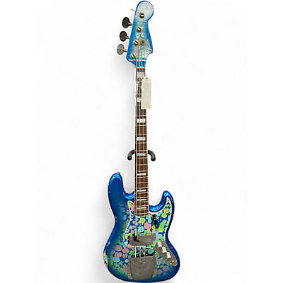 Used Fender F24 LTD BLUE FLORAL JAZZ BASS RELIC FLORAL BLUE Electric Bass Guitar