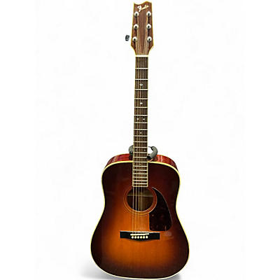 Used Fender F240A 2 Color Sunburst Acoustic Guitar