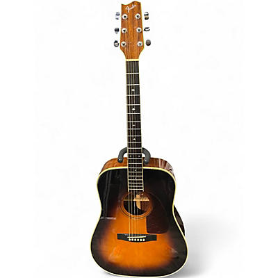 Used Fender F240A 2 Tone Sunburst Acoustic Guitar