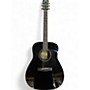 Used Fender F335 Black Acoustic Guitar Black
