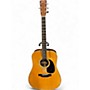 Used Fender F65 Natural Acoustic Guitar Natural