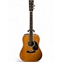 Used Fender F75 Natural Acoustic Guitar Natural