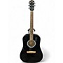 Used Fender FA-100 Black Acoustic Guitar Black