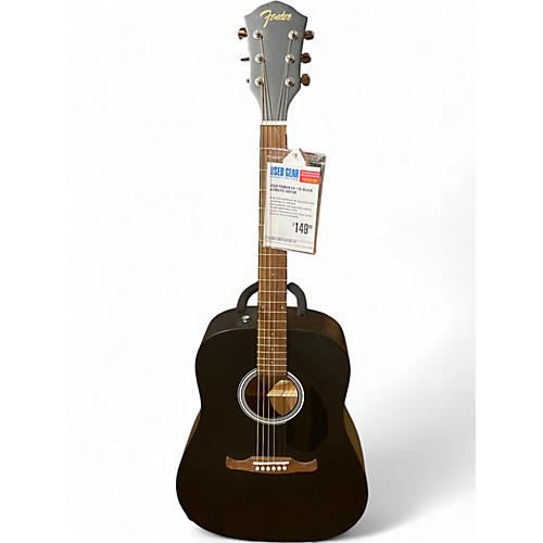 Used Fender FA-125 Black Acoustic Guitar Black