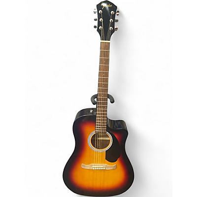 Used Fender FA-125CE Sunburst Acoustic Electric Guitar