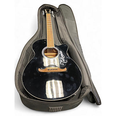 Used Fender FA-135CE Black Acoustic Electric Guitar