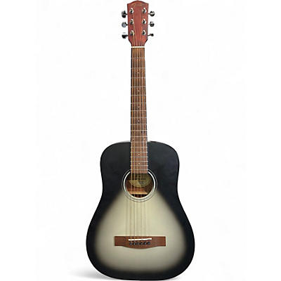 Used Fender FA-15 MNLT Black and White Acoustic Guitar