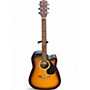 Used Fender FA-25CE Tobacco Sunburst Acoustic Electric Guitar Tobacco Sunburst