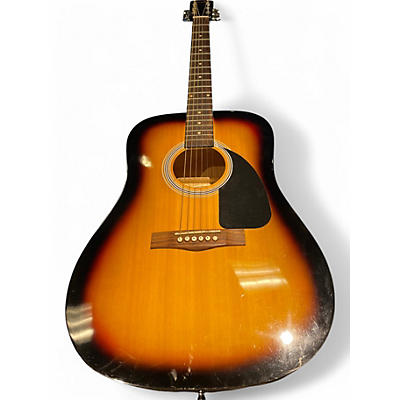 Used Fender FA100 2 Color Sunburst Acoustic Guitar