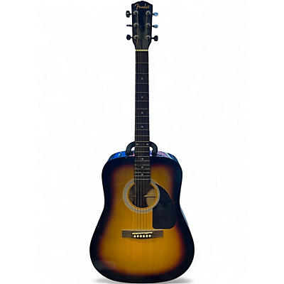 Used Fender FA100 2 Color Sunburst Acoustic Guitar