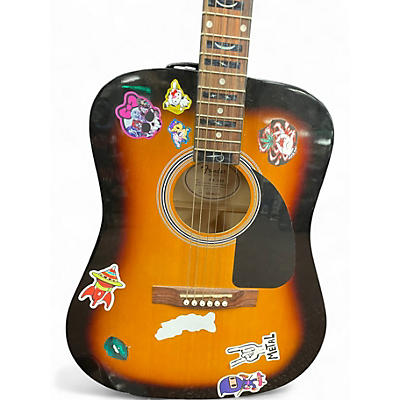 Used Fender FA100 2 Color Sunburst Acoustic Guitar