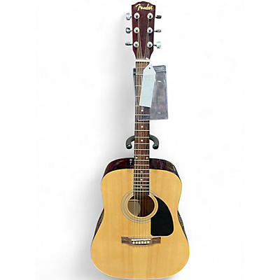 Used Fender FA100 Natural Acoustic Guitar