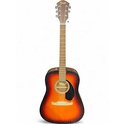 Used Fender FA125 SB 3 Tone Sunburst Acoustic Guitar