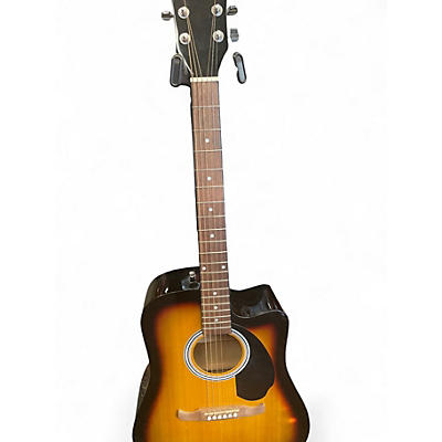 Used Fender FA125CE 2 Color Sunburst Acoustic Electric Guitar