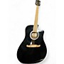 Used Fender FA125CE Black Acoustic Electric Guitar Black