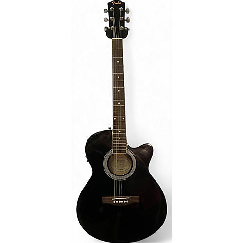 Fender Used Fender FA130CE Black Acoustic Electric Guitar Black