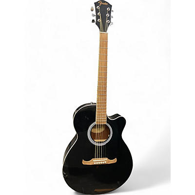 Used Fender FA135CE Concert Black Acoustic Electric Guitar