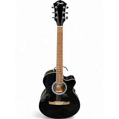 Used Fender FA135CE Concert Black Acoustic Electric Guitar