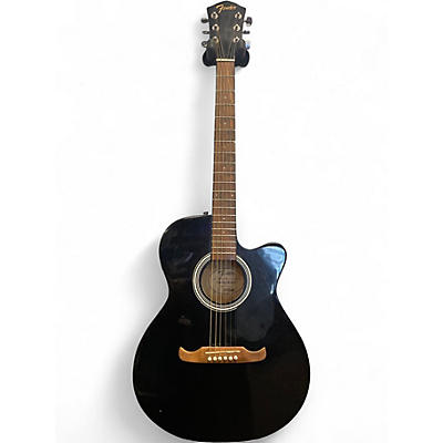 Used Fender FA135CE Concert Black Acoustic Electric Guitar