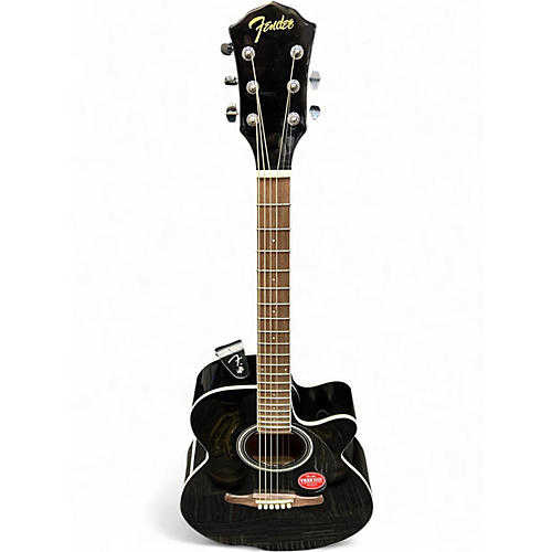 Used Fender FA135CE Concert Black Acoustic Electric Guitar Black
