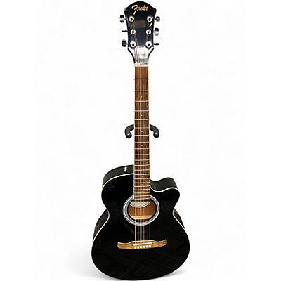 Used Fender FA135CE Concert Black Acoustic Electric Guitar