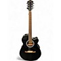 Used Fender FA135CE Concert Black Acoustic Electric Guitar Black