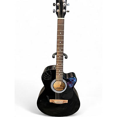 Used Fender FA135CE Concert Black Acoustic Electric Guitar