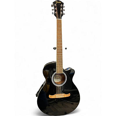 Used Fender FA135CE Concert Black Acoustic Electric Guitar