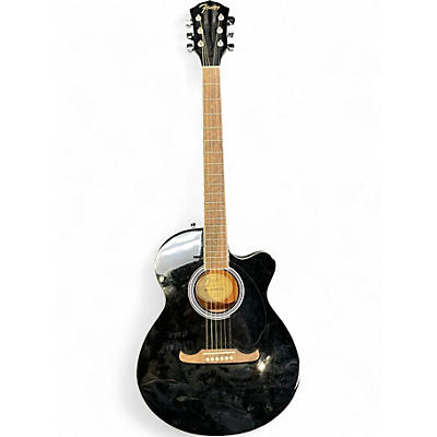 Used Fender FA135CE Concert Black Acoustic Electric Guitar