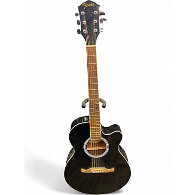 Used Fender FA135CE Concert Black Acoustic Electric Guitar