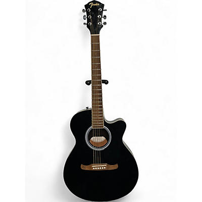 Used Fender FA135CE Concert Black Acoustic Electric Guitar