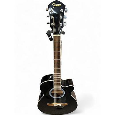 Used Fender FA135CE Concert Black Acoustic Electric Guitar