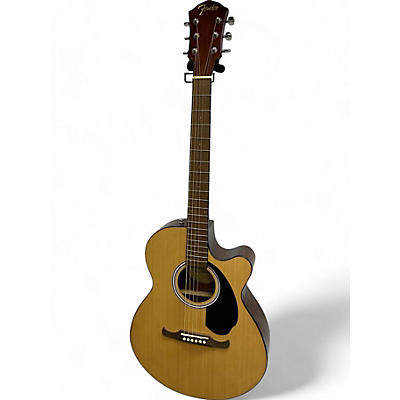 Fender Used Fender FA135CE Concert Natural Acoustic Electric Guitar