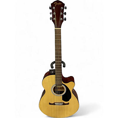 Used Fender FA135CE Concert Natural Acoustic Electric Guitar