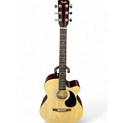 Used Fender FA135CE Concert Natural Acoustic Electric Guitar