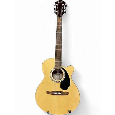 Used Fender FA135CE Concert Natural Acoustic Electric Guitar