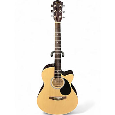 Used Fender FA135CE Concert Natural Acoustic Electric Guitar