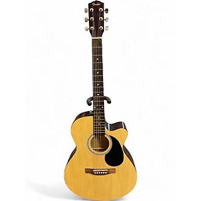 Used Fender FA135CE Concert Natural Acoustic Electric Guitar
