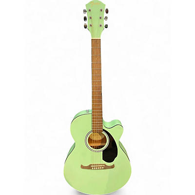 Used Fender FA135CE Concert surf green Acoustic Electric Guitar