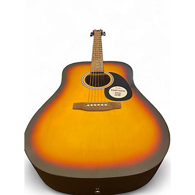 Used Fender FA25 3 Tone Sunburst Acoustic Guitar
