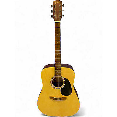 Used Fender FA25 Natural Acoustic Guitar