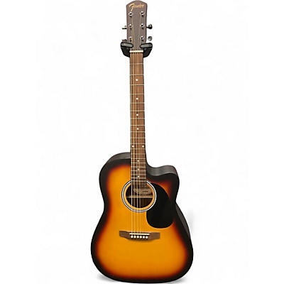 Used Fender FA25CE 2 Color Sunburst Acoustic Guitar