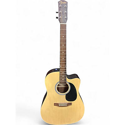 Used Fender FA25CE Natural Acoustic Electric Guitar